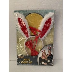 Spirit Store White Rabbit Kit Ear Headband Clock Necklace Bowtie age 14+ Adult